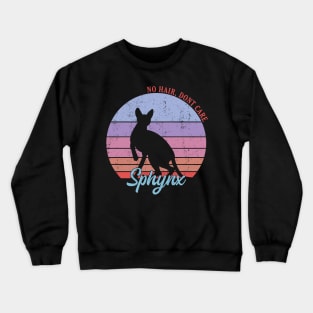 Retro Sphynx Cat Crewneck Sweatshirt